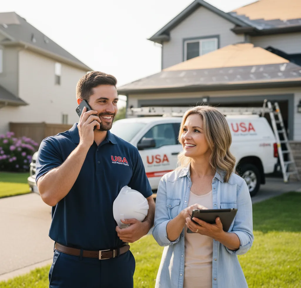 USA Roof Repair Experts customer support in Denison